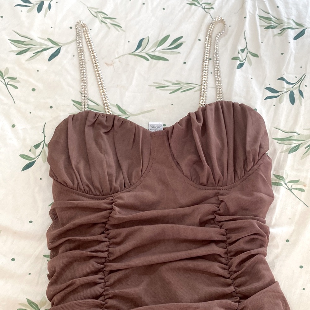 NWOT Brown Bodysuit